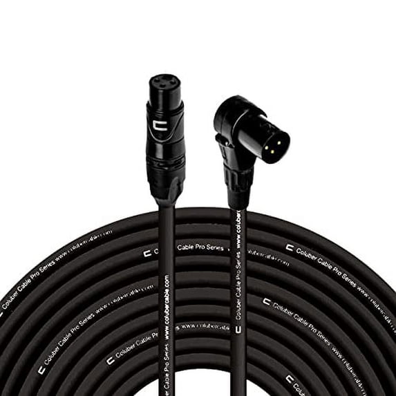 Coluber Cable - Balanced XLR Cable Female to Right Angle XLR Male Connector