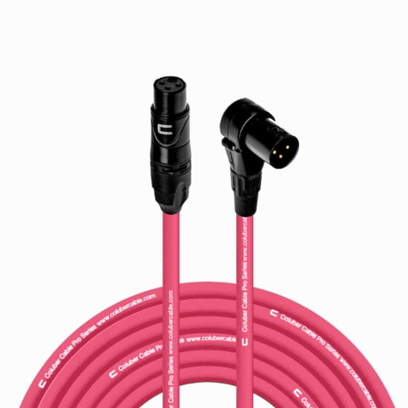 Coluber Cable - Balanced XLR Cable Female to Right Angle XLR Male Connector