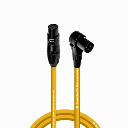 Coluber Cable - Balanced XLR Cable Female to Right Angle XLR Male Connector