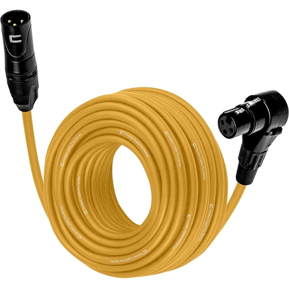 Coluber Cable - Balanced XLR Cable Male to Right Angle Female - Audio Cable