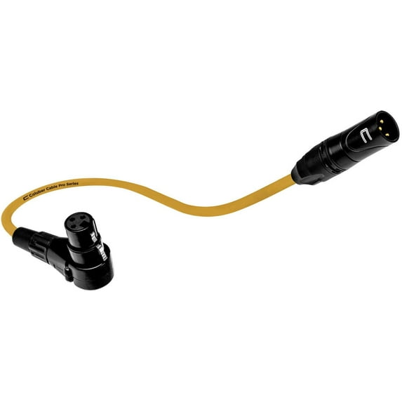 Coluber Cable - Balanced XLR Cable Male to Right Angle Female - Audio Cable