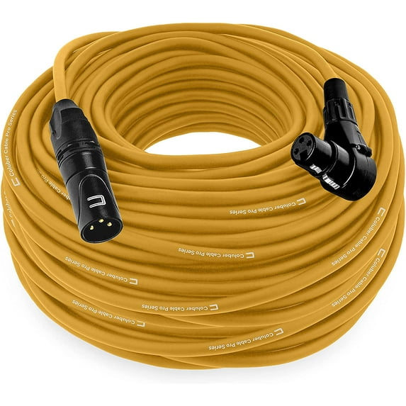Coluber Cable - Balanced XLR Cable Male to Right Angle Female - Audio Cable