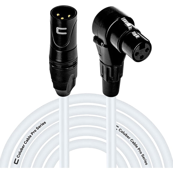 Coluber Cable - Balanced XLR Cable Male to Right Angle Female - Audio Cable