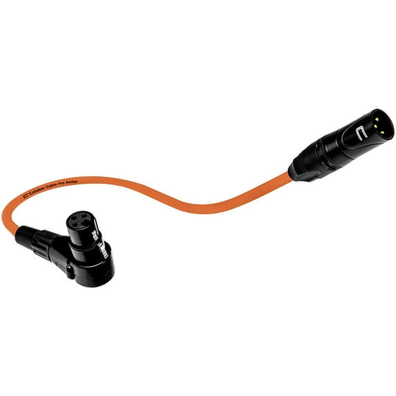 Coluber Cable - Balanced XLR Cable Male to Right Angle Female - Audio Cable