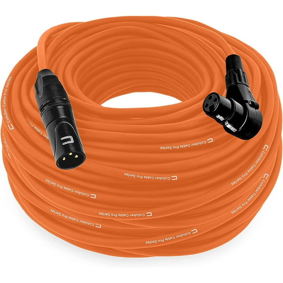 Coluber Cable - Balanced XLR Cable Male to Right Angle Female - Audio Cable