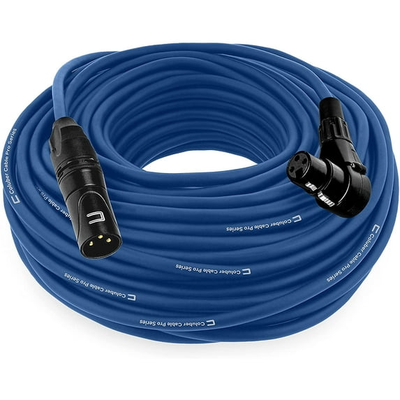 Coluber Cable - Balanced XLR Cable Male to Right Angle Female - Audio Cable