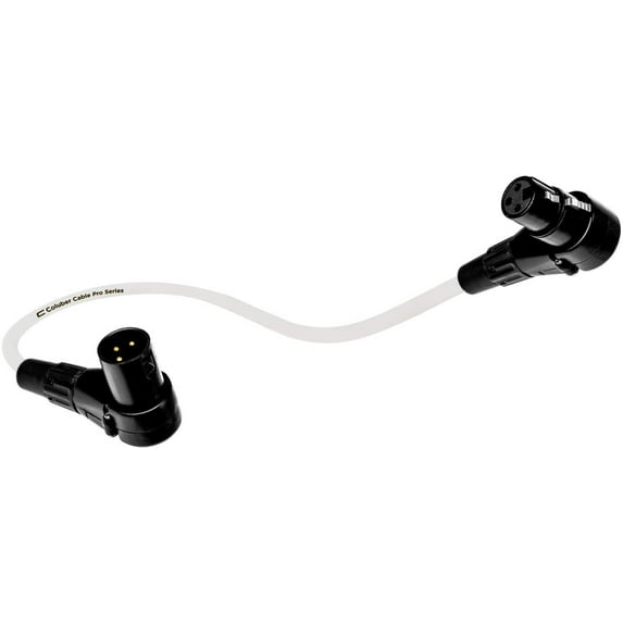 Coluber Cable Balanced XLR Cable Right Angle Male- Right Angle Female 1.5ft