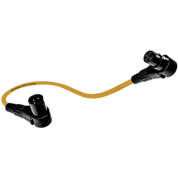 Coluber Cable Balanced XLR Cable Right Angle Male- Right Angle Female 100ft
