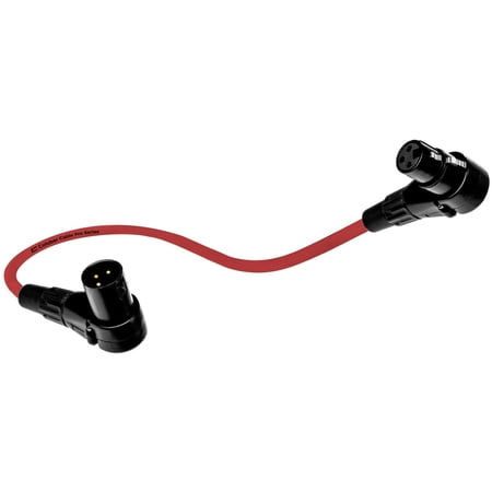 Coluber Cable Balanced XLR Cable Right Angle Male- Right Angle Female 150ft