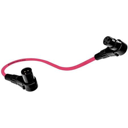 Coluber Cable Balanced XLR Cable Right Angle Male - Right Angle Female 20ft