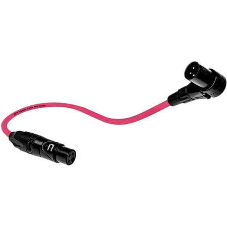 Coluber Cable Balanced XLR Cable Right Angle Male to Straight Female 1ft.