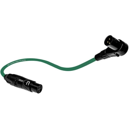 Coluber Cable Balanced XLR Cable Right Angle Male to Straight Female 200ft.