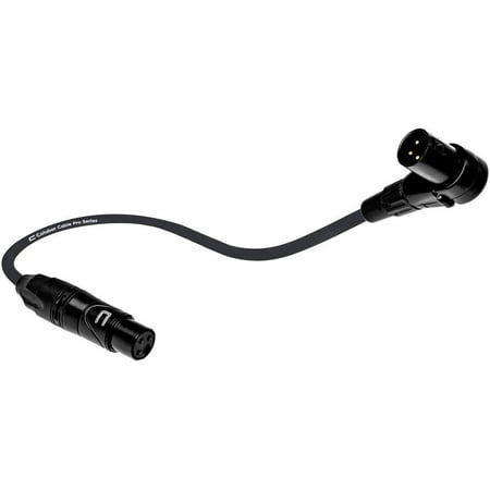 Coluber Cable Balanced XLR Cable Right Angle Male to Straight Female 200ft.