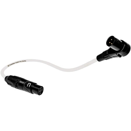 Coluber Cable Balanced XLR Cable Right Angle Male to Straight Female 25ft.