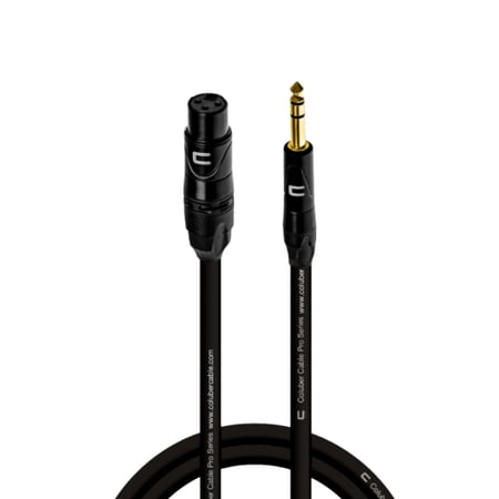 Coluber Cable Balanced XLR Female to 1/4" TRS Male Cable Pro Audio Connector