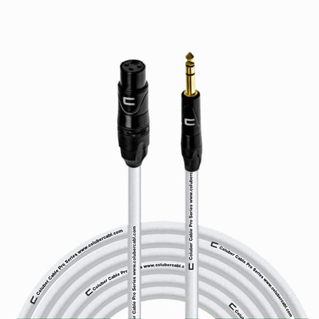 Coluber Cable Balanced XLR Female to 1/4" TRS Male Cable Pro Audio Connector