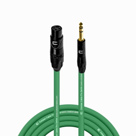 Coluber Cable Balanced XLR Female to 1/4" TRS Male Cable Pro Audio Connector