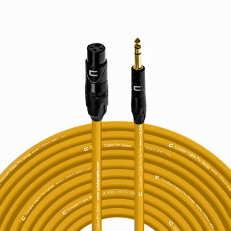 Coluber Cable Balanced XLR Female to 1/4" TRS Male Cable Pro Audio Connector