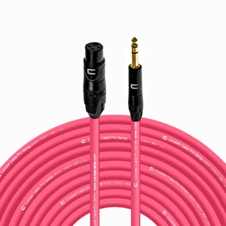 Coluber Cable Balanced XLR Female to 1/4" TRS Male Cable Pro Audio Connector