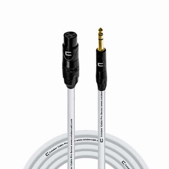 Coluber Cable Balanced XLR Female to 1/4" TRS Male Cable Pro Audio Connector