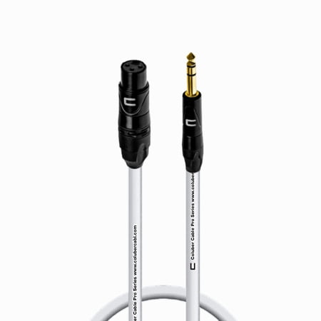 Coluber Cable Balanced XLR Female to 1/4" TRS Male Cable Pro Audio Connector
