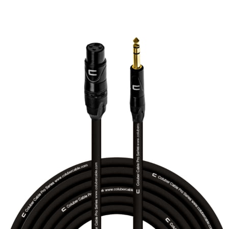 Coluber Cable Balanced XLR Female to 1/4" TRS Male Cable Pro Audio Connector