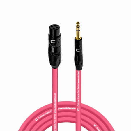 Coluber Cable Balanced XLR Female to 1/4" TRS Male Cable Pro Audio Connector