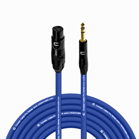Coluber Cable Balanced XLR Female to 1/4" TRS Male Cable Pro Audio Connector