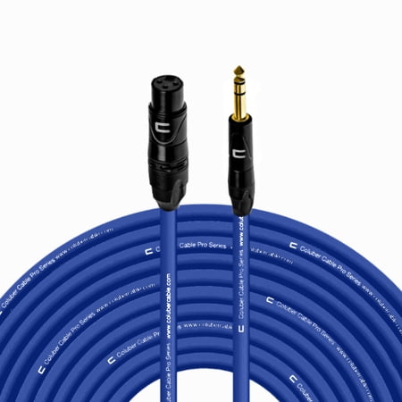 Coluber Cable Balanced XLR Female to 1/4" TRS Male Cable Pro Audio Connector