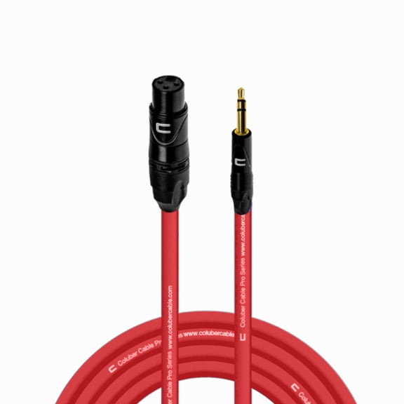 Coluber Cable Balanced XLR Female to 3.5 TRS Male - Audio Microphone Cable