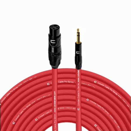 Coluber Cable Balanced XLR Female to 3.5 TRS Male - Audio Microphone Cable