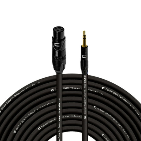 Coluber Cable Balanced XLR Female to 3.5 TRS Male - Audio Microphone Cable