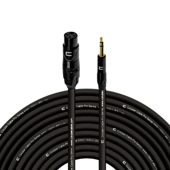 Coluber Cable Balanced XLR Female to 3.5 TRS Male - Audio Microphone Cable