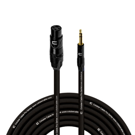 Coluber Cable Balanced XLR Female to 3.5 TRS Male - Audio Microphone Cable