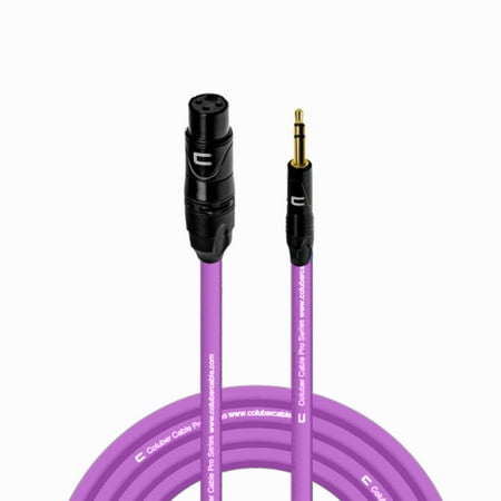Coluber Cable Balanced XLR Female to 3.5 TRS Male - Audio Microphone Cable