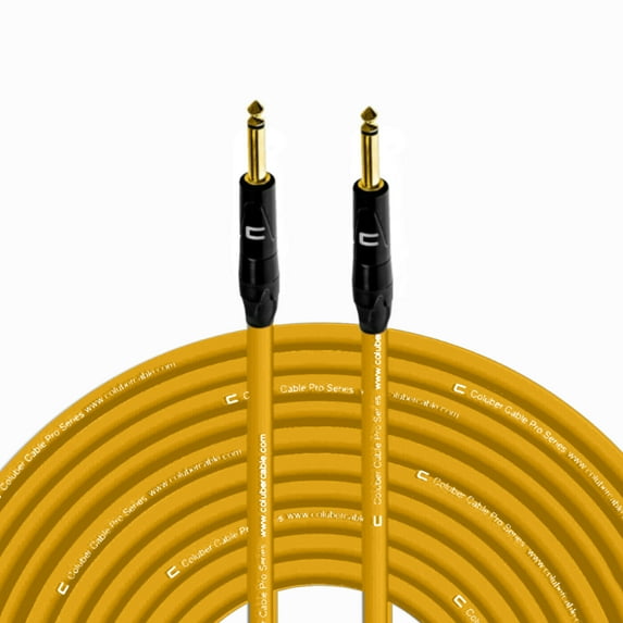 Coluber Cable Male to Male TS 1/4 Cable Pro Audio and Guitar Cord