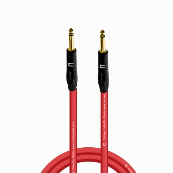 Coluber Cable Male to Male TS 1/4 Cable Pro Audio and Guitar Cord