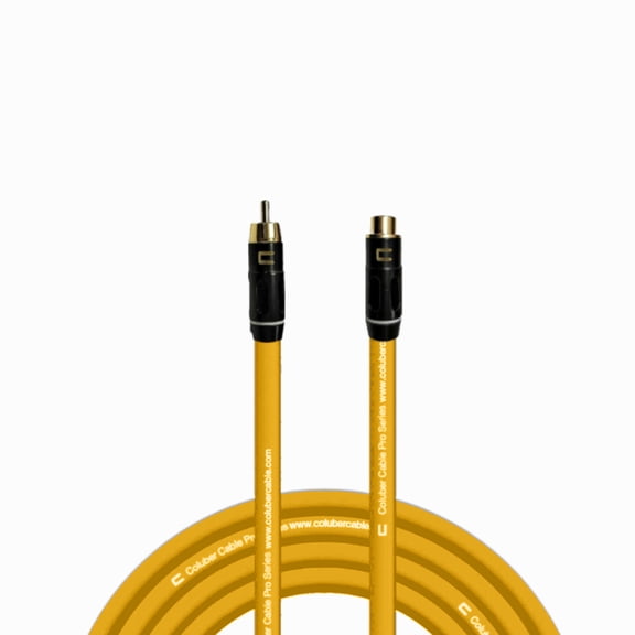 Coluber Cable - RCA Male to RCA Female - Pro Audio Music Interface Connector