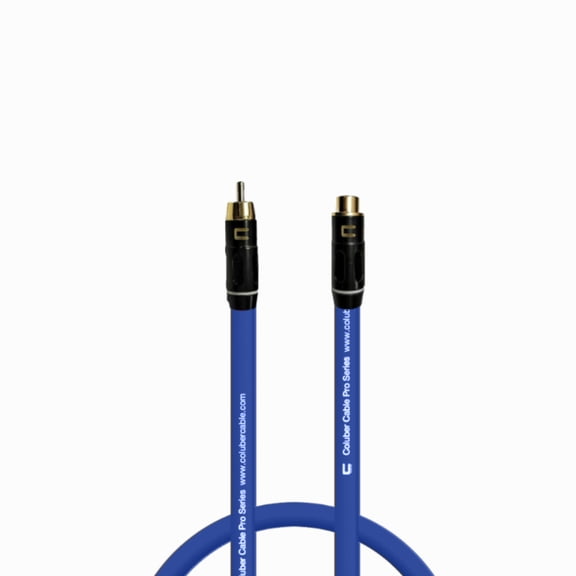 Coluber Cable - RCA Male to RCA Female - Pro Audio Music Interface Connector