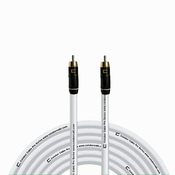 Coluber Cable RCA Male to RCA Male Pro Audio Interface or Music Mixer Cable