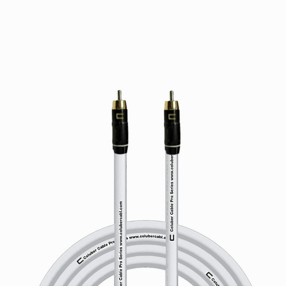 Coluber Cable RCA Male to RCA Male Pro Audio Interface or Music Mixer Cable