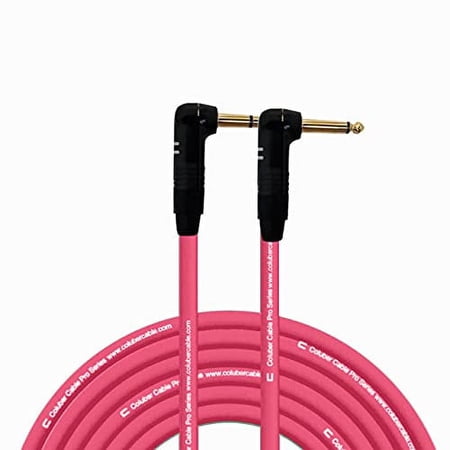 Coluber Cable Right Angle 1/4" TRS - Right Angle 1/4" TS Pro 3-Pin Connector