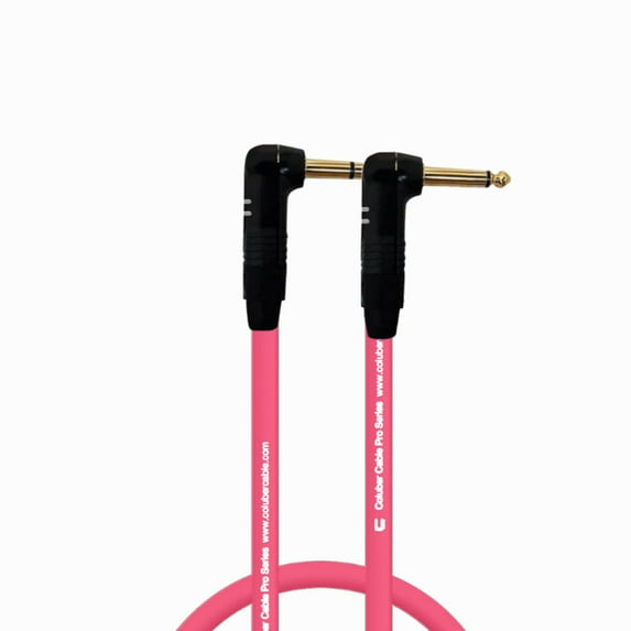 Coluber Cable Right Angle 1/4" TRS - Right Angle 1/4" TS Pro 3-Pin Connector
