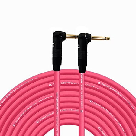 Coluber Cable Right Angle 1/4" TRS - Right Angle 1/4" TS Pro 3-Pin Connector