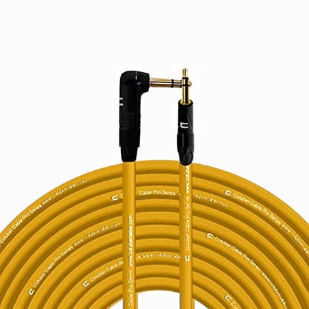 Coluber Cable - Right Angle 1/4" TRS to 3.5 TRS Male - Pro 3-Pin Connector