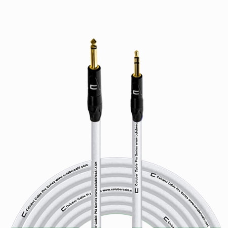 Coluber Cable 1/4" TS Male to 3.5 TRS Male - Pro 3-Pin Microphone Connector