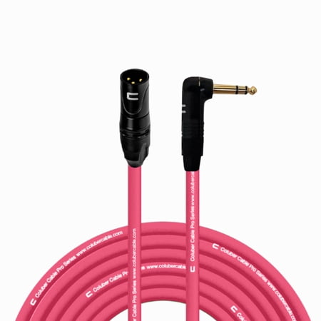 Coluber Cable Right Angle 1/4 TRS to XLR Male (3-Pin) Balanced Stereo Cable