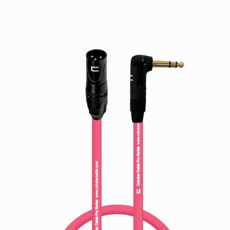 Coluber Cable Right Angle 1/4 TRS to XLR Male (3-Pin) Balanced Stereo Cable