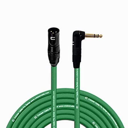 Coluber Cable Right Angle 1/4 TRS to XLR Male (3-Pin) Balanced Stereo Cable