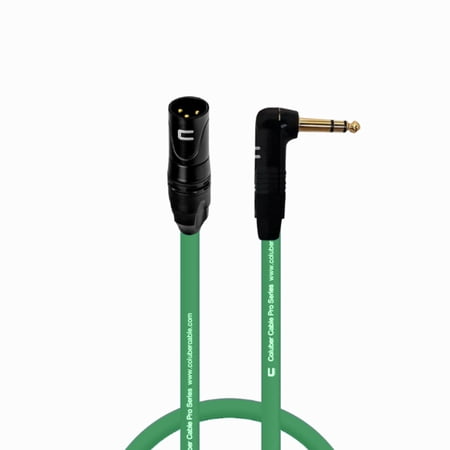 Coluber Cable Right Angle 1/4 TRS to XLR Male (3-Pin) Balanced Stereo Cable